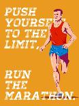 Marathon Push to the Limit Poster-patrimonio-Art Print