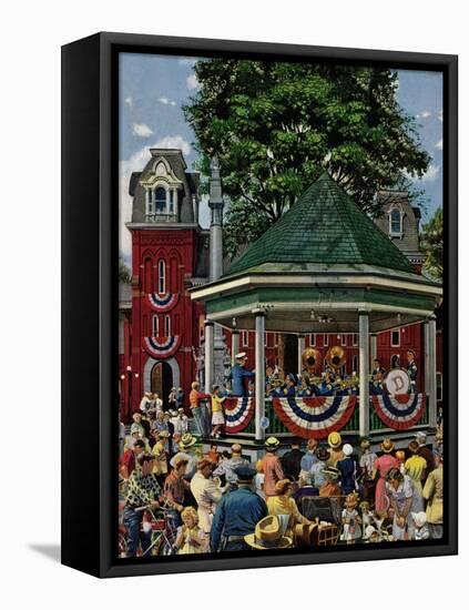 "Patriotic Band Concert", July 7, 1951-Stevan Dohanos-Framed Premier Image Canvas