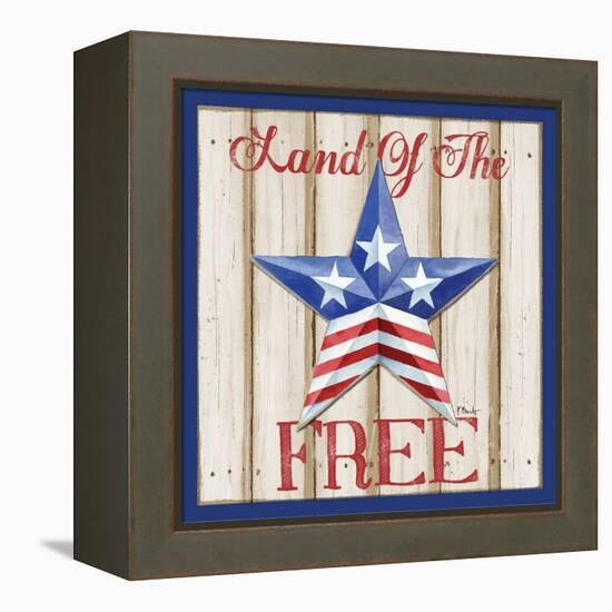 Patriotic Barn Star I-Paul Brent-Framed Stretched Canvas