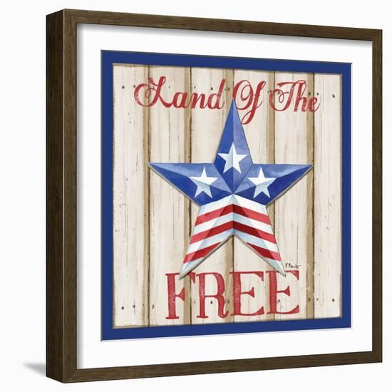 Patriotic Barn Star I-Paul Brent-Framed Art Print