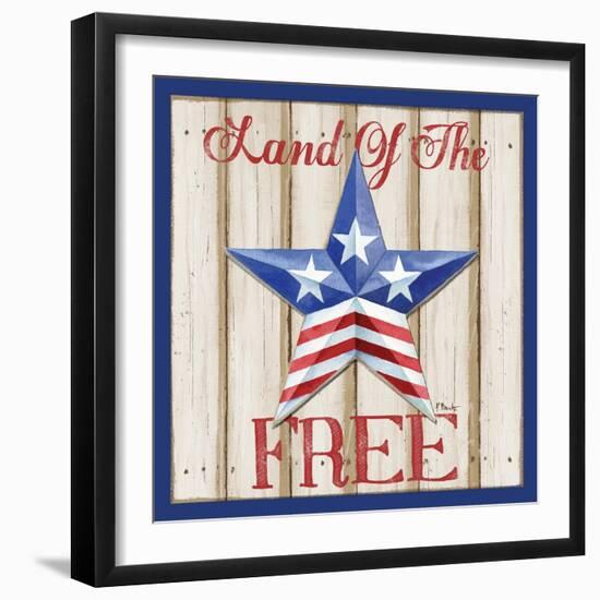 Patriotic Barn Star I-Paul Brent-Framed Art Print