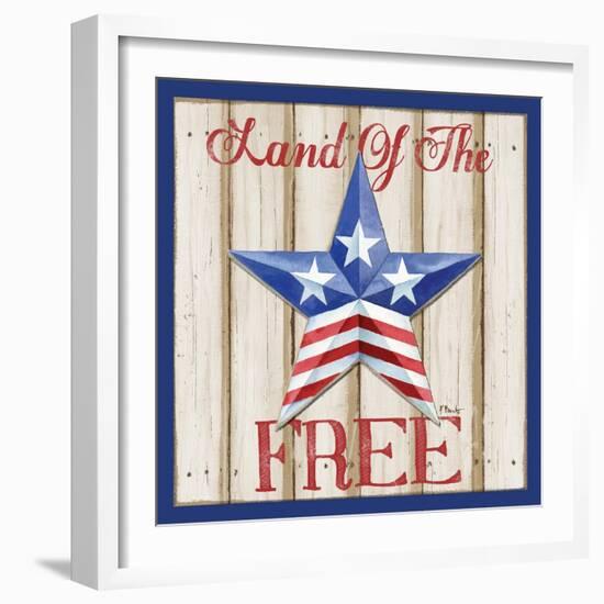 Patriotic Barn Star I-Paul Brent-Framed Art Print