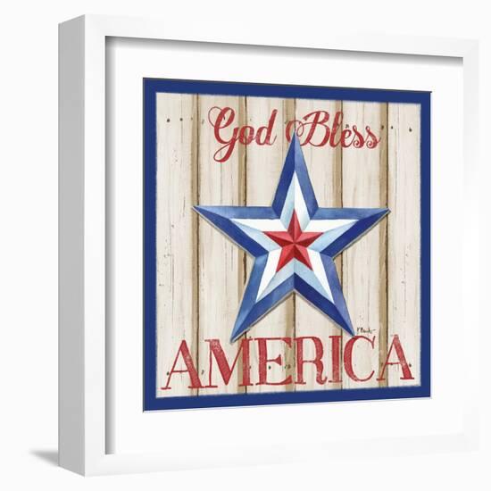 Patriotic Barn Star II-Paul Brent-Framed Art Print