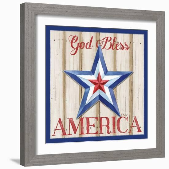 Patriotic Barn Star II-Paul Brent-Framed Art Print