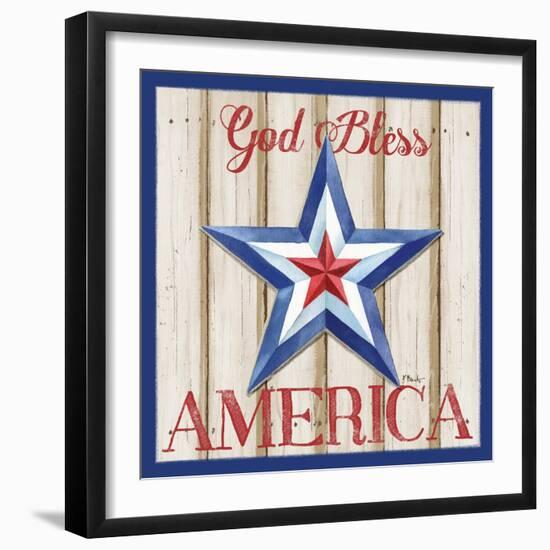 Patriotic Barn Star II-Paul Brent-Framed Art Print