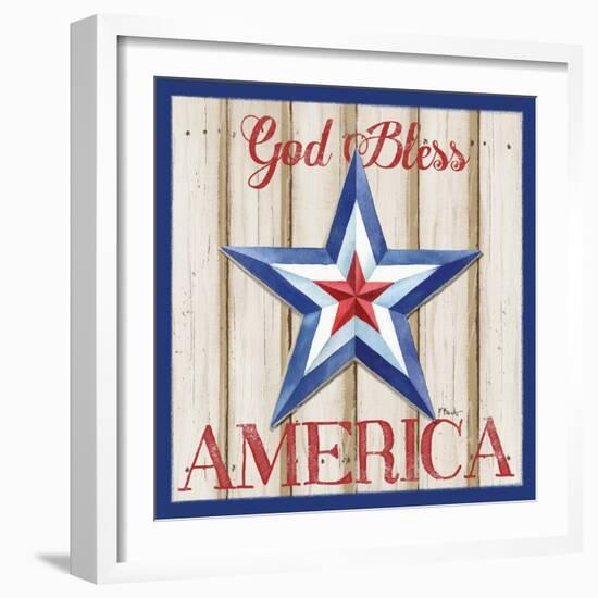 Patriotic Barn Star II-Paul Brent-Framed Art Print