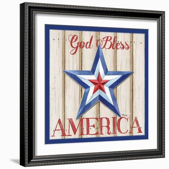 Patriotic Barn Star II-Paul Brent-Framed Art Print