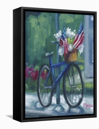 Patriotic Bike-Marnie Bourque-Framed Premier Image Canvas