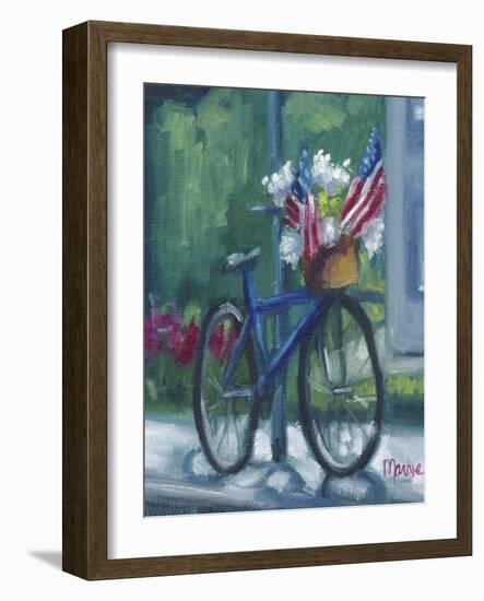 Patriotic Bike-Marnie Bourque-Framed Giclee Print