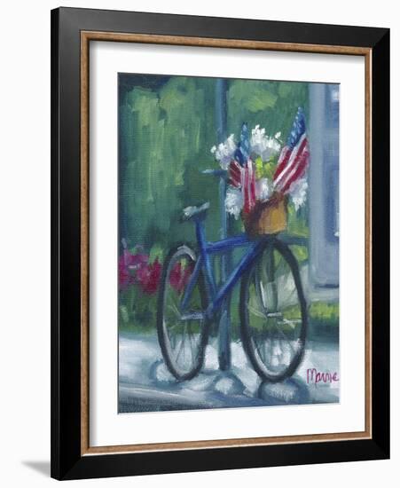 Patriotic Bike-Marnie Bourque-Framed Giclee Print