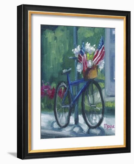 Patriotic Bike-Marnie Bourque-Framed Giclee Print