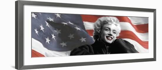 Patriotic Blonde Detail-Robert Everson-Framed Art Print