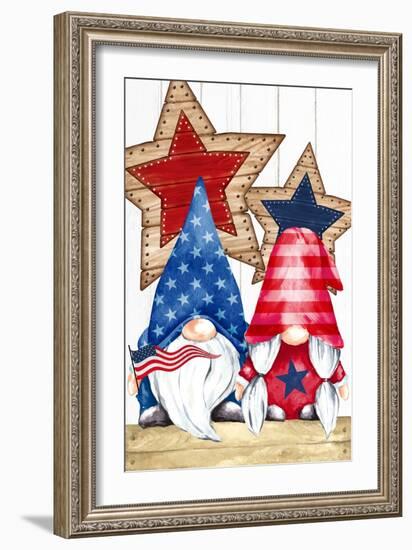 Patriotic Gnomes-Kimberly Allen-Framed Art Print