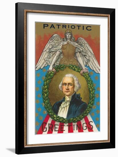 Patriotic Greetings, Washington-null-Framed Premium Giclee Print