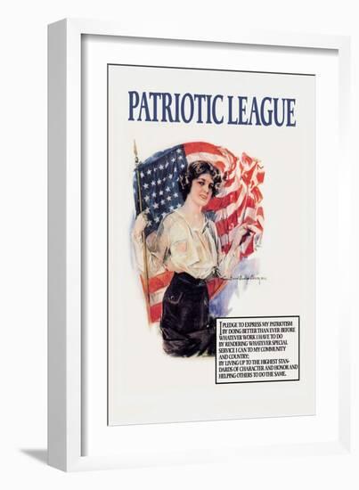 Patriotic League-Howard Chandler Christy-Framed Art Print