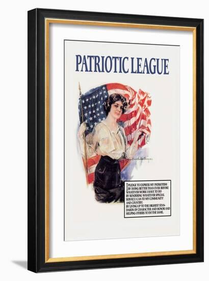 Patriotic League-Howard Chandler Christy-Framed Art Print