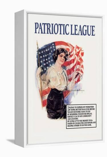 Patriotic League-Howard Chandler Christy-Framed Stretched Canvas