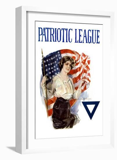 Patriotic League-Howard Chandler Christy-Framed Art Print