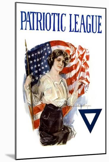 Patriotic League-Howard Chandler Christy-Mounted Art Print