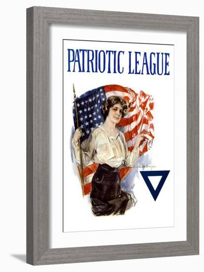 Patriotic League-Howard Chandler Christy-Framed Art Print