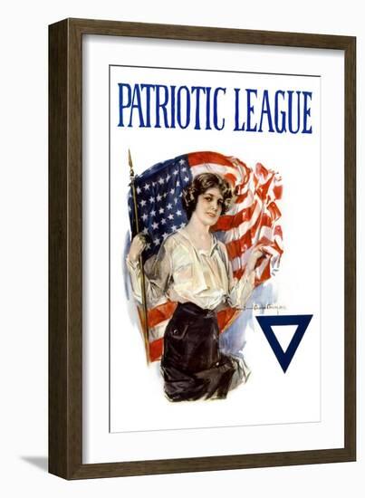 Patriotic League-Howard Chandler Christy-Framed Art Print