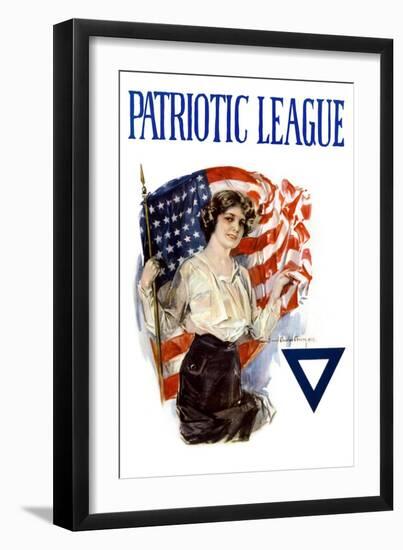 Patriotic League-Howard Chandler Christy-Framed Art Print