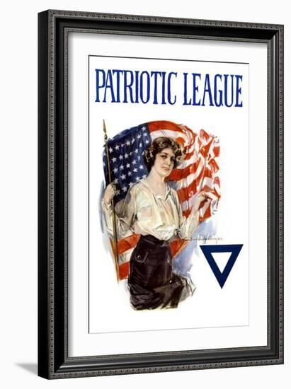 Patriotic League-Howard Chandler Christy-Framed Art Print