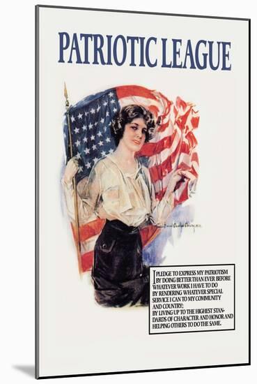 Patriotic League-Howard Chandler Christy-Mounted Art Print