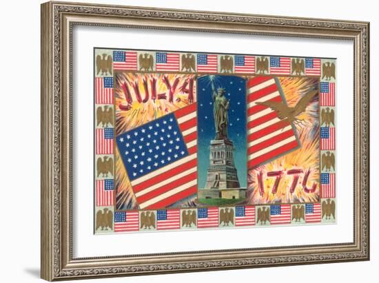 Patriotic Motifs-null-Framed Art Print