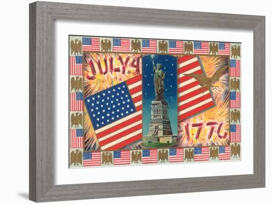 Patriotic Motifs-null-Framed Art Print