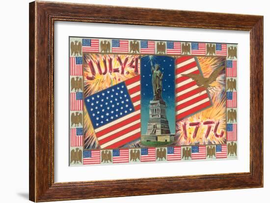 Patriotic Motifs-null-Framed Art Print