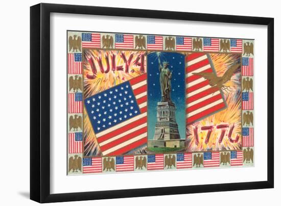 Patriotic Motifs-null-Framed Art Print