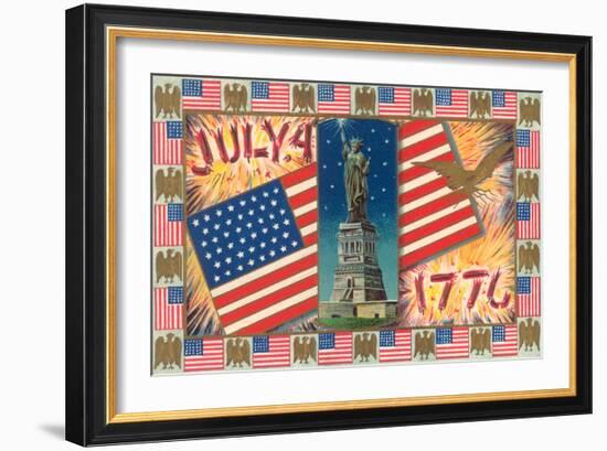 Patriotic Motifs-null-Framed Art Print