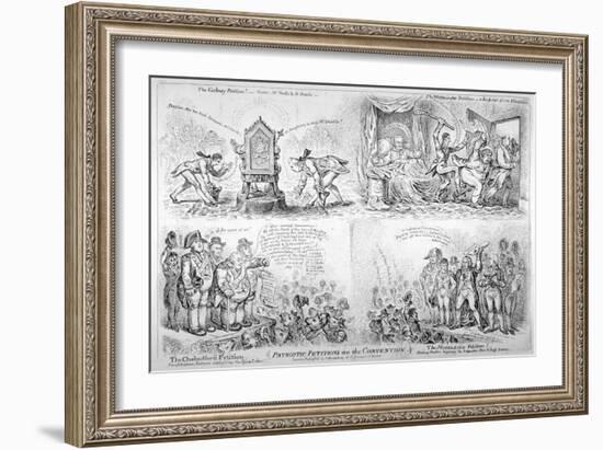 Patriotic-Petitions on the Convention, 1808-James Gillray-Framed Giclee Print