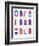 Patriotic Popsicles-Anna Quach-Framed Art Print