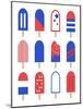 Patriotic Popsicles-Anna Quach-Mounted Art Print