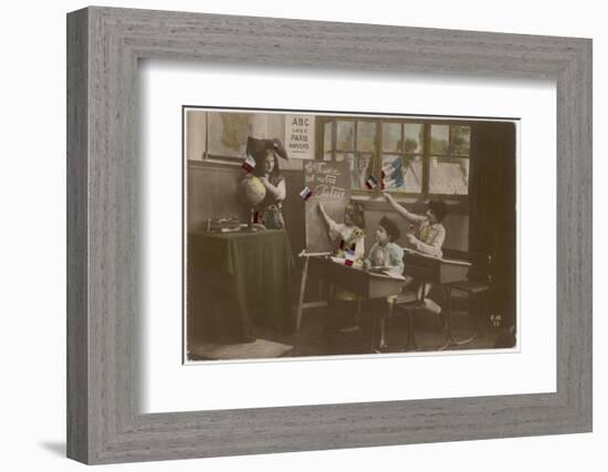 Patriotism at School-null-Framed Photographic Print