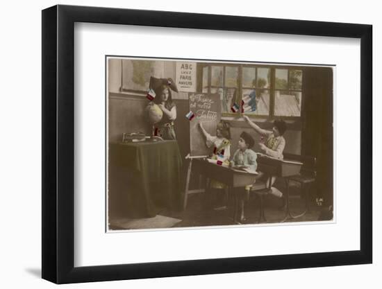 Patriotism at School-null-Framed Photographic Print