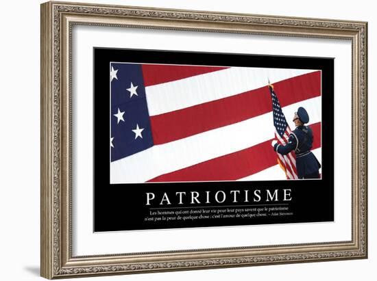 Patriotisme: Citation Et Affiche D'Inspiration Et Motivation-null-Framed Photographic Print