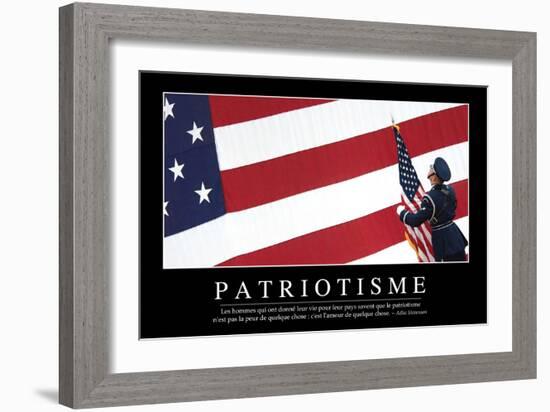 Patriotisme: Citation Et Affiche D'Inspiration Et Motivation-null-Framed Photographic Print