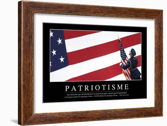 Patriotisme: Citation Et Affiche D'Inspiration Et Motivation-null-Framed Photographic Print