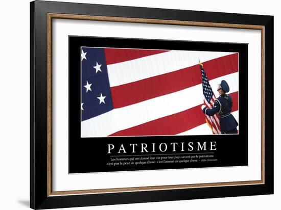 Patriotisme: Citation Et Affiche D'Inspiration Et Motivation-null-Framed Photographic Print