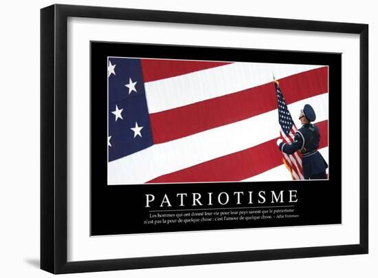 Patriotisme: Citation Et Affiche D'Inspiration Et Motivation-null-Framed Photographic Print