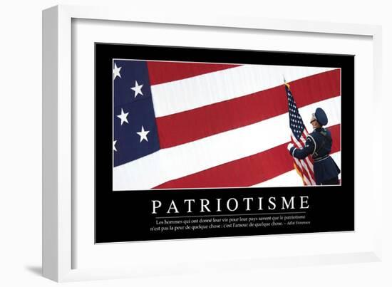 Patriotisme: Citation Et Affiche D'Inspiration Et Motivation-null-Framed Photographic Print