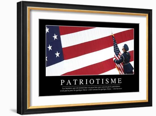 Patriotisme: Citation Et Affiche D'Inspiration Et Motivation-null-Framed Photographic Print