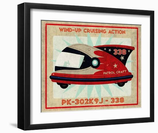 Patrol Craft 338, Box Art Tin Toy-John Golden-Framed Art Print