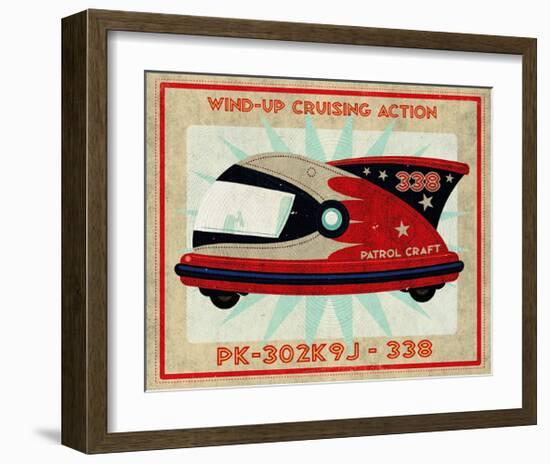 Patrol Craft 338, Box Art Tin Toy-John Golden-Framed Art Print