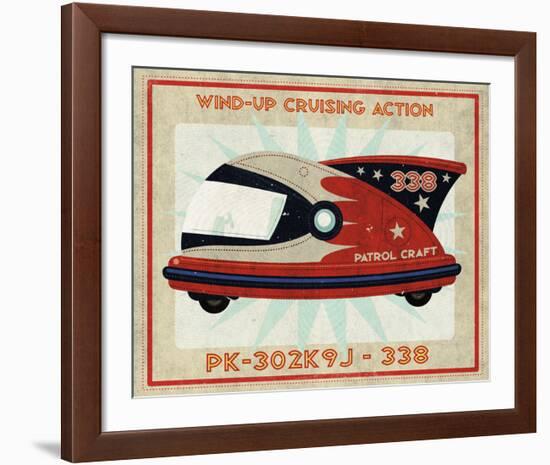 Patrol Craft 338 Box Art Tin Toy-John W^ Golden-Framed Art Print