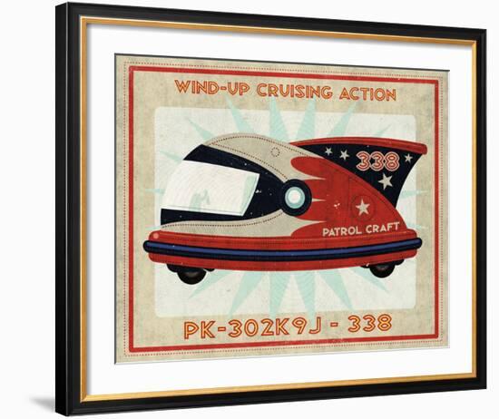 Patrol Craft 338 Box Art Tin Toy-John W^ Golden-Framed Art Print