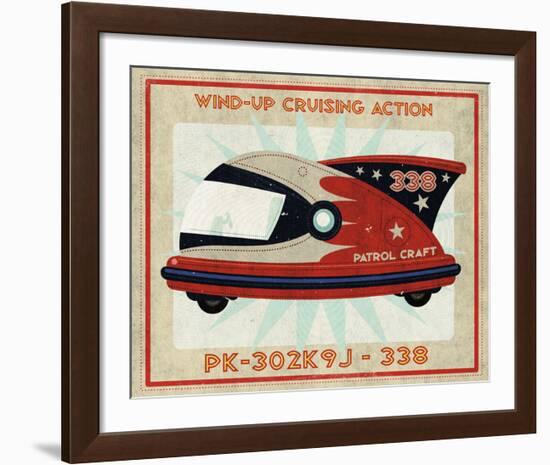 Patrol Craft 338 Box Art Tin Toy-John W^ Golden-Framed Art Print